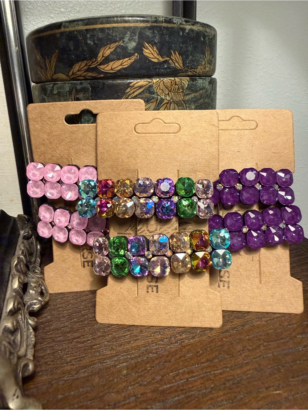 BLING  2 Crystal K9 hair clips - choose color 🩷
